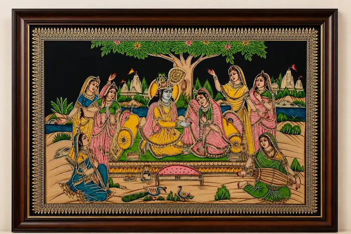 Large decorative art wall frame